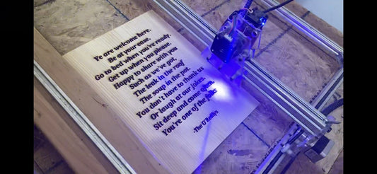 One Of Our Laser Engravers In Action! - Weaver Custom Engravings