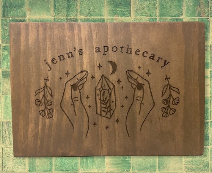 "Alegreya" Wood Sign Signs Weaver Custom Engravings