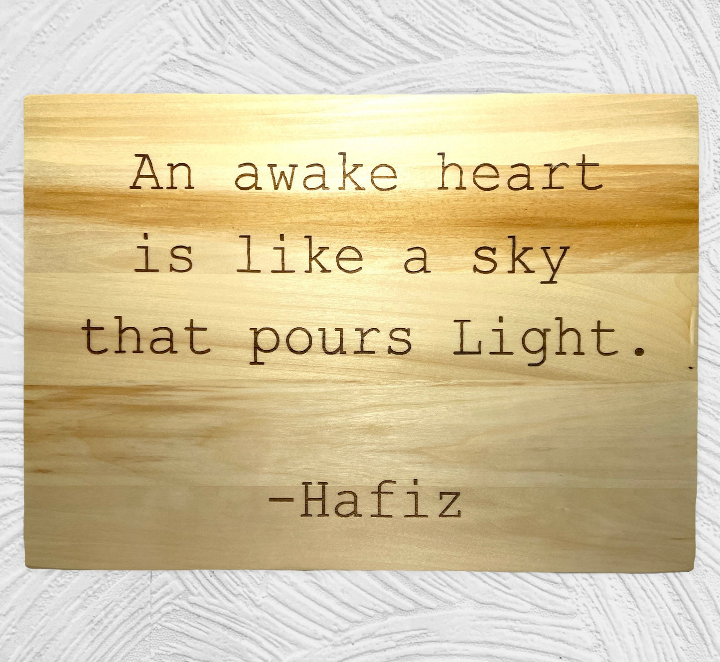 "An Awake Heart Quote" Custom Wood Sign Signs Weaver Custom Engravings