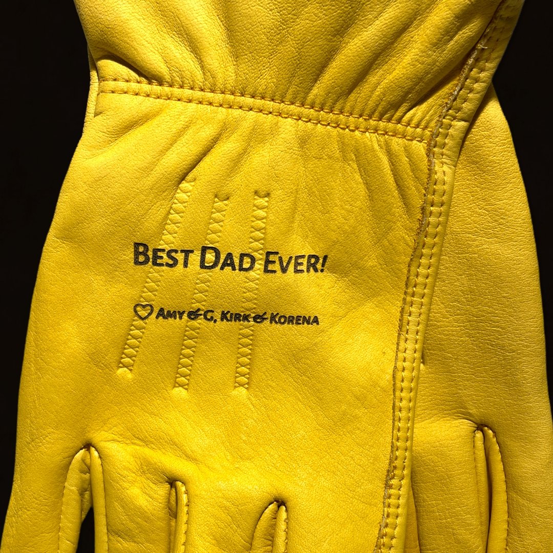 "Best Daddy Ever" Custom Gloves Gloves weaver custom gloves