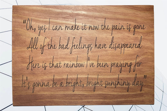 "Bright Sunshiny Day" Custom Signs and designs Signs Weaver Custom Engravings Default Title