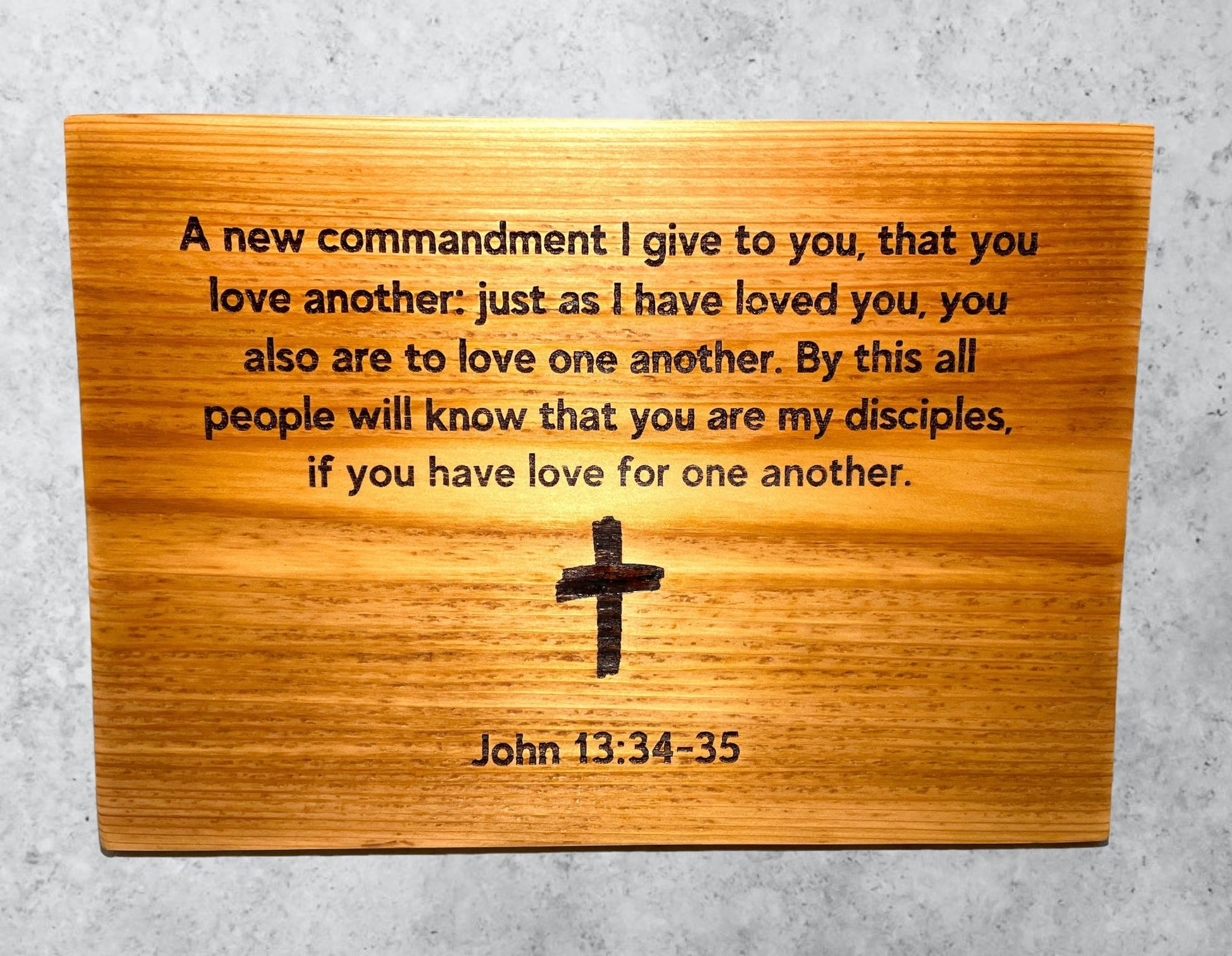 Christian Bible Verse Cedar Sign Cedar Sign Weaver Custom Engravings