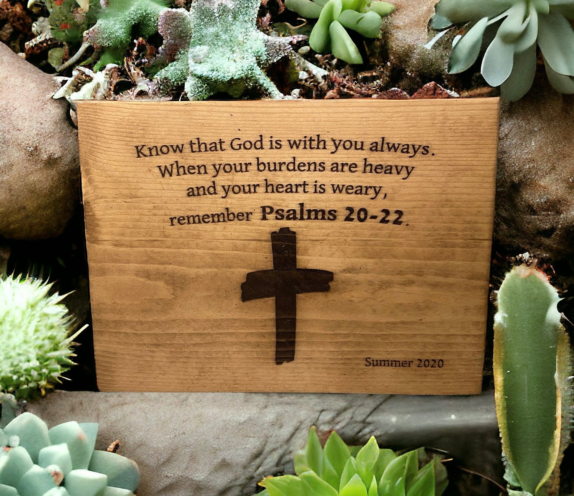 Custom Bible Verse Sign - Weaver Custom Engravings