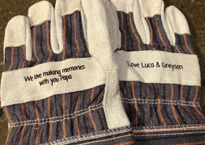 Custom Carpenter Gloves Gloves Weaver Custom Engravings