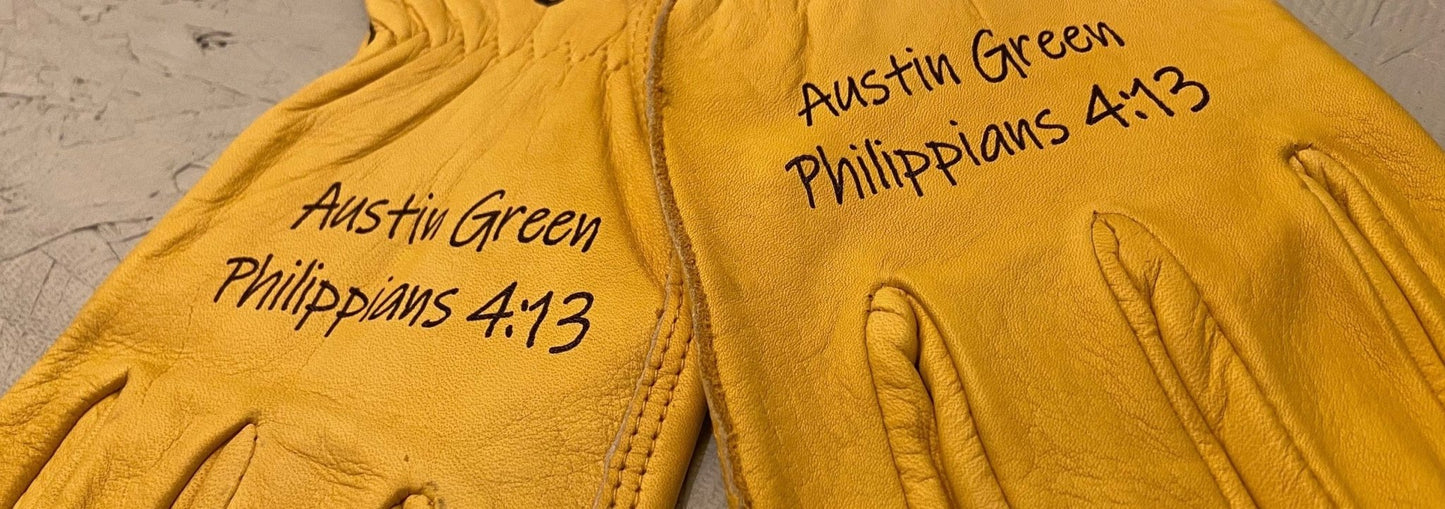 Custom Christian Work Gloves Gloves weaver custom gloves