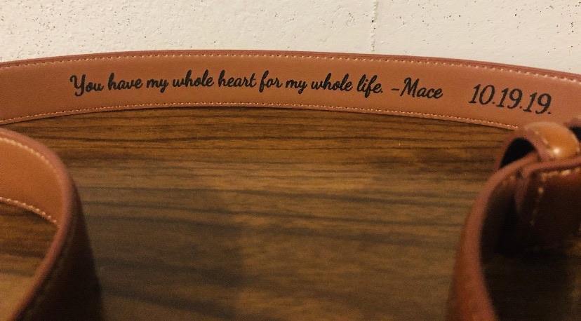 Custom Engraved Leather Belt belt Weaver Custom Engravings