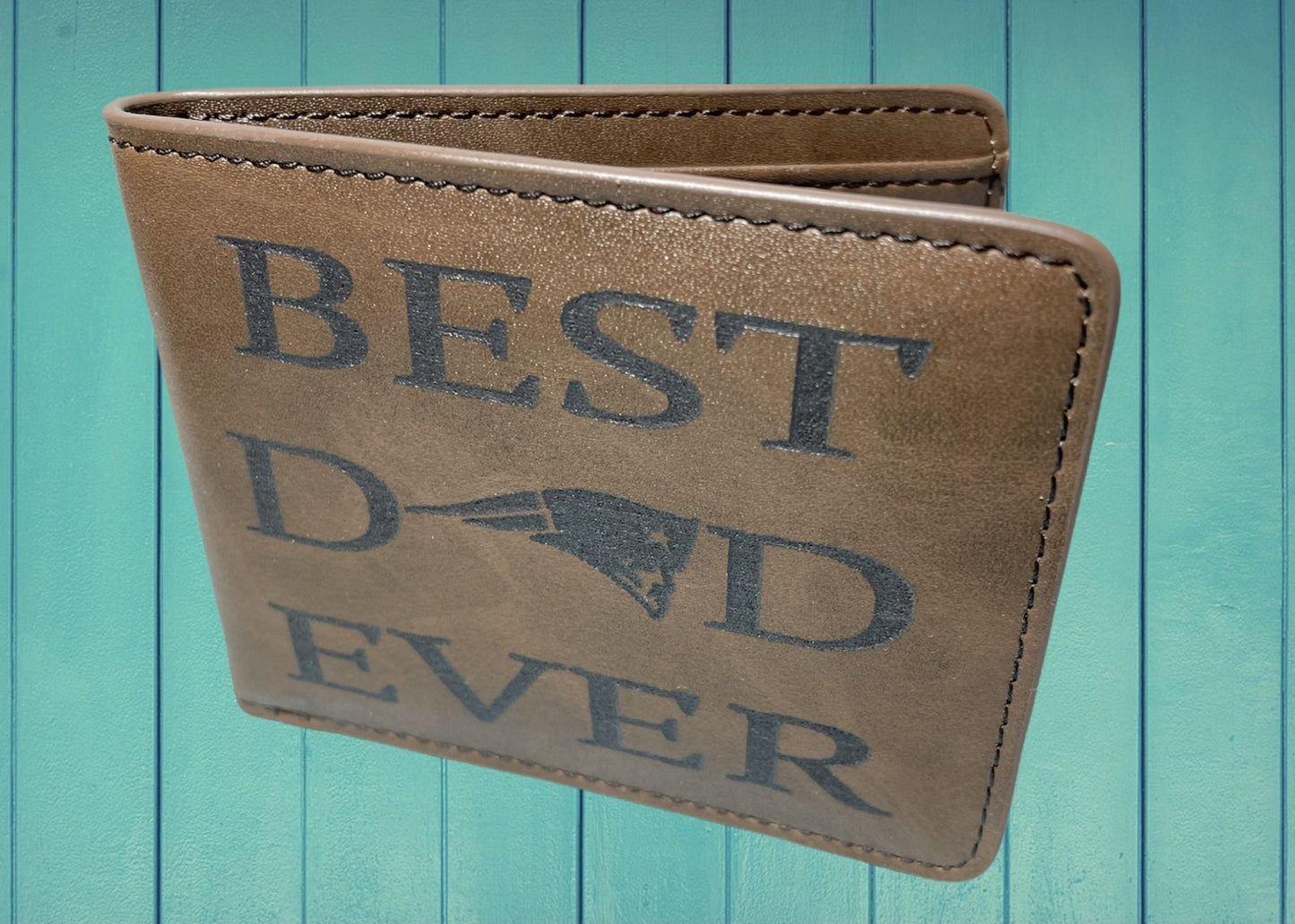 Custom Engraved Wallet wallet Weaver Custom Engravings Front Only