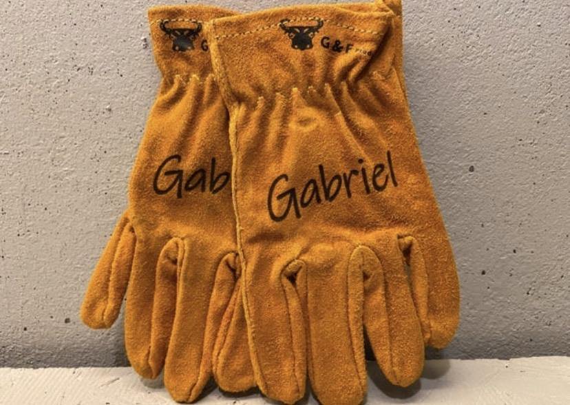 Custom Engraved Work Gloves For Kids - Weaver Custom Engravings