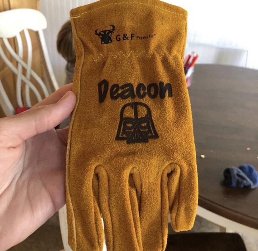 Custom Engraved Work Gloves For Kids - Weaver Custom Engravings