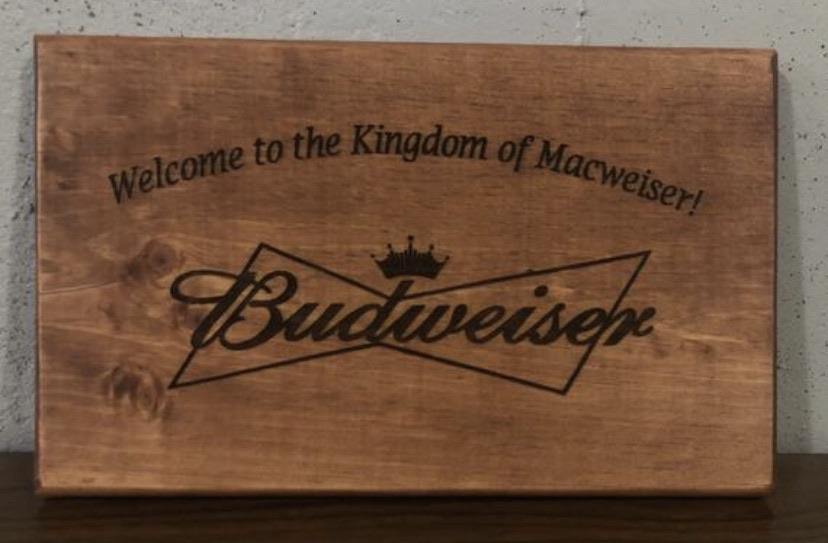 Custom Etched Wood Sign Signs Weaver Custom Engravings