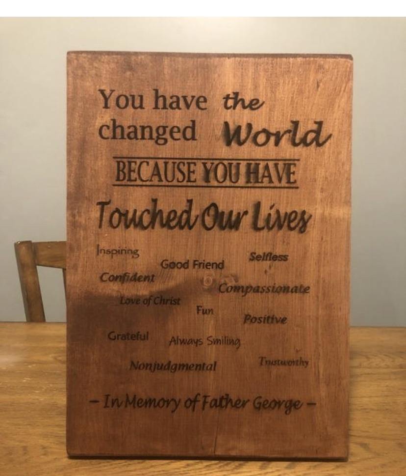 Custom Etched Wood Sign Signs Weaver Custom Engravings