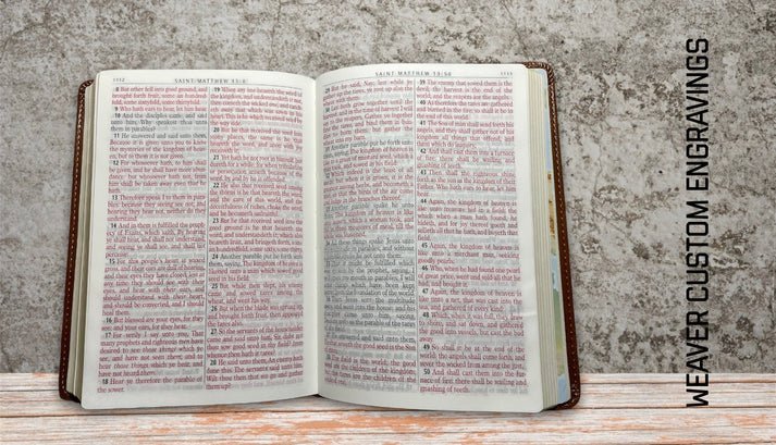 Custom KJV Bible bible Weaver Custom Engravings