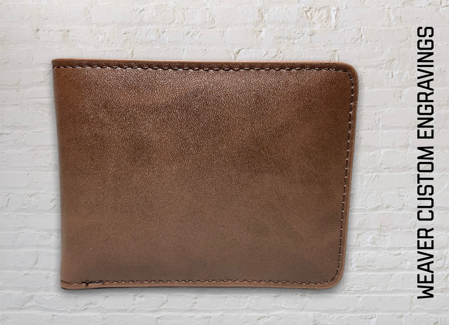 Custom Leather Wallet wallet Weaver Custom Engravings