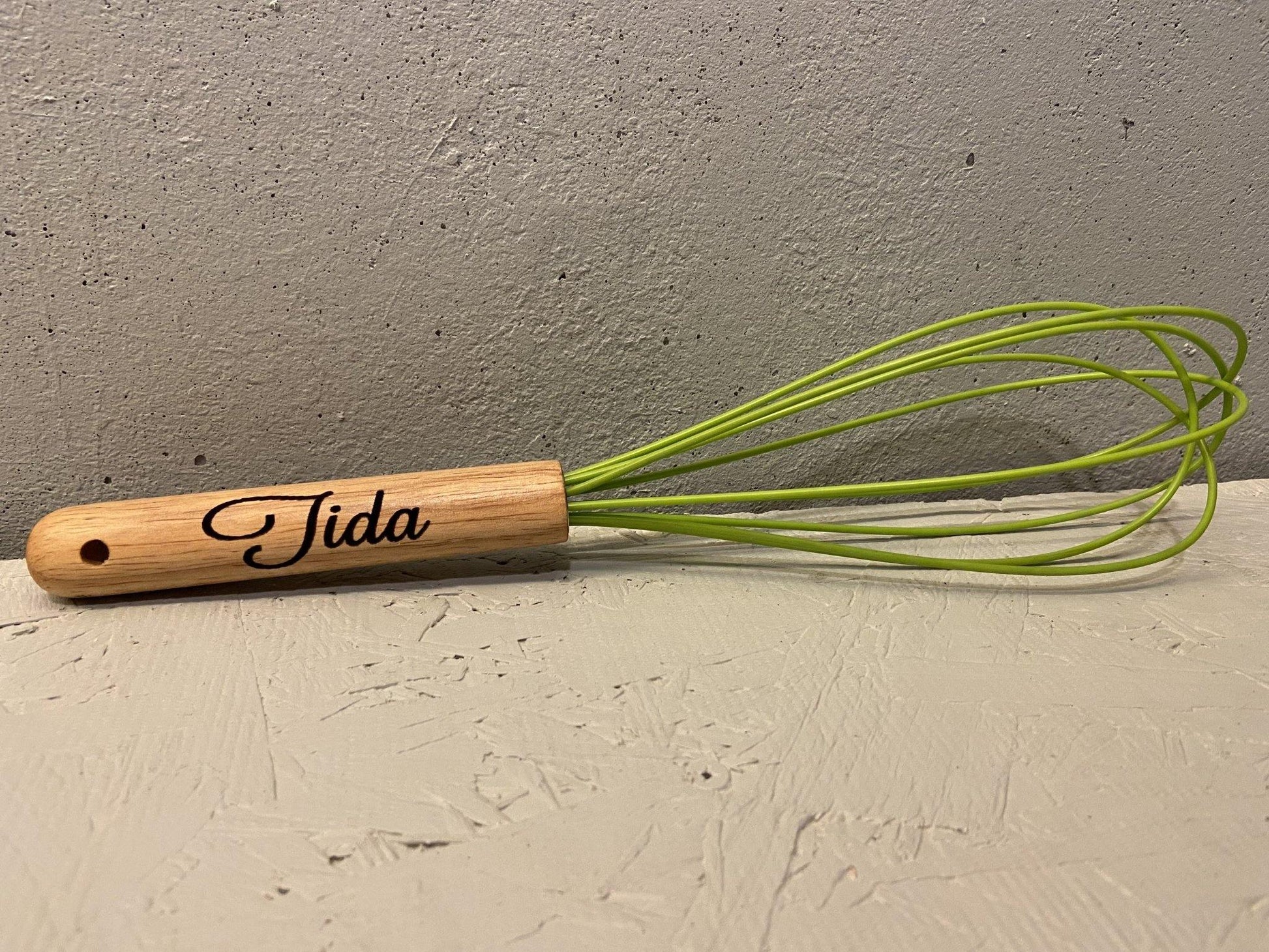 Unique culinary gift custom logo engraved whisk