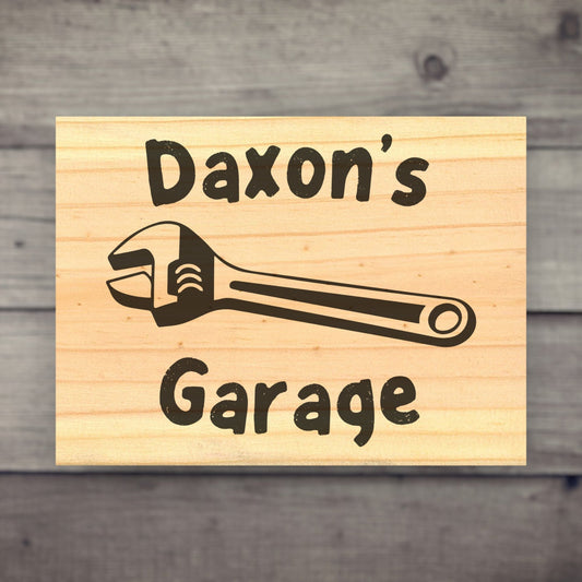 Custom Name Garage Sign Signs Weaver Custom Engravings