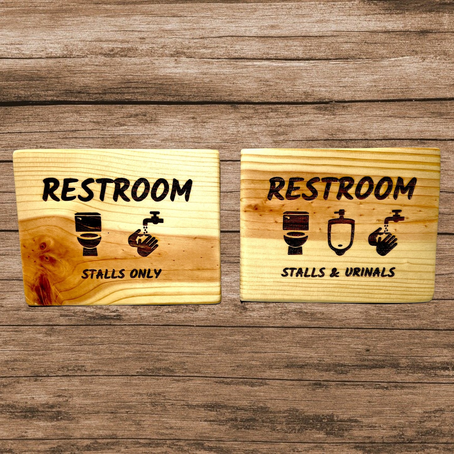 Custom Restroom Bathroom Sign Signs Weaver Custom Engravings