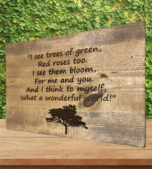 "Song Lyrics" Custom Sign Signs Weaver Custom Engravings Default Title