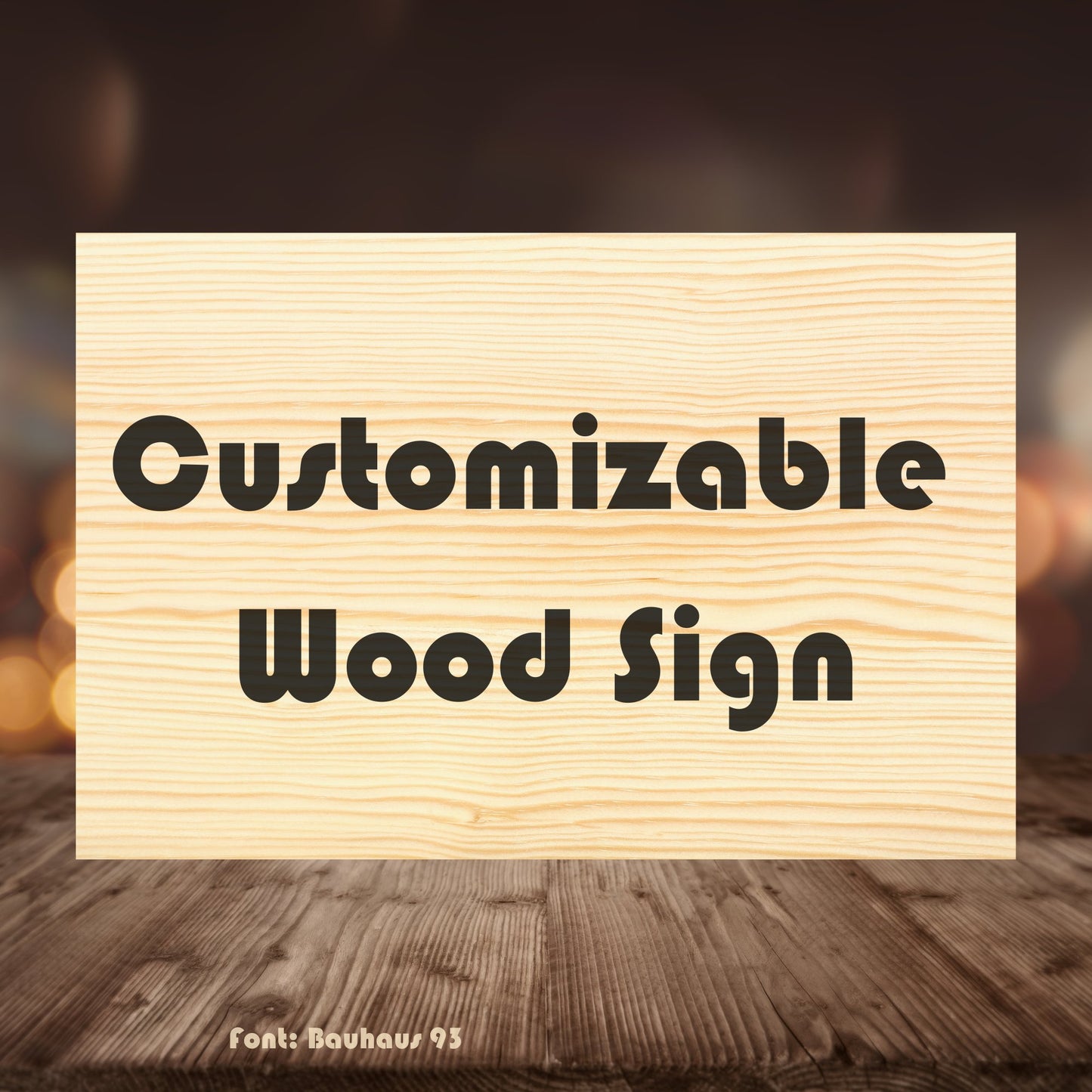 Customizable Wood Sign Signs Weaver Custom Engravings