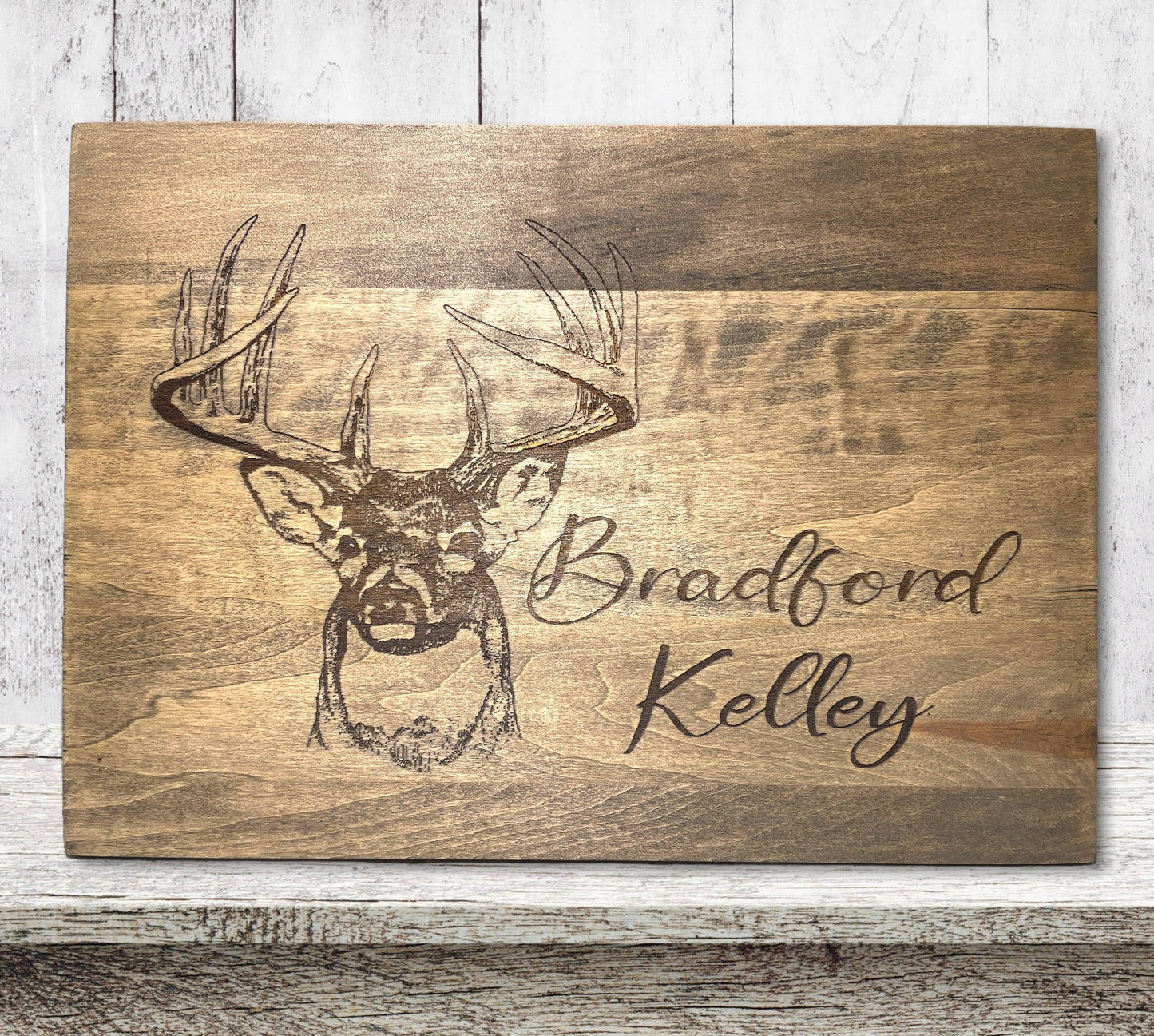 Deer Hunting Wood Sign With Last Name Signs Weaver Custom Engravings