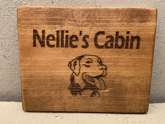 "Dog House" Custom Wood Sign Signs Weaver Custom Engravings Default Title