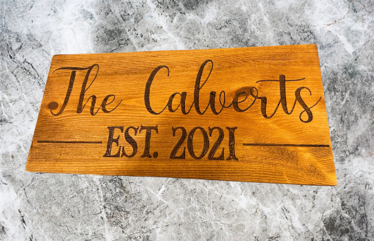 Custom Horizontal Sign Signs Weaver Custom Engravings