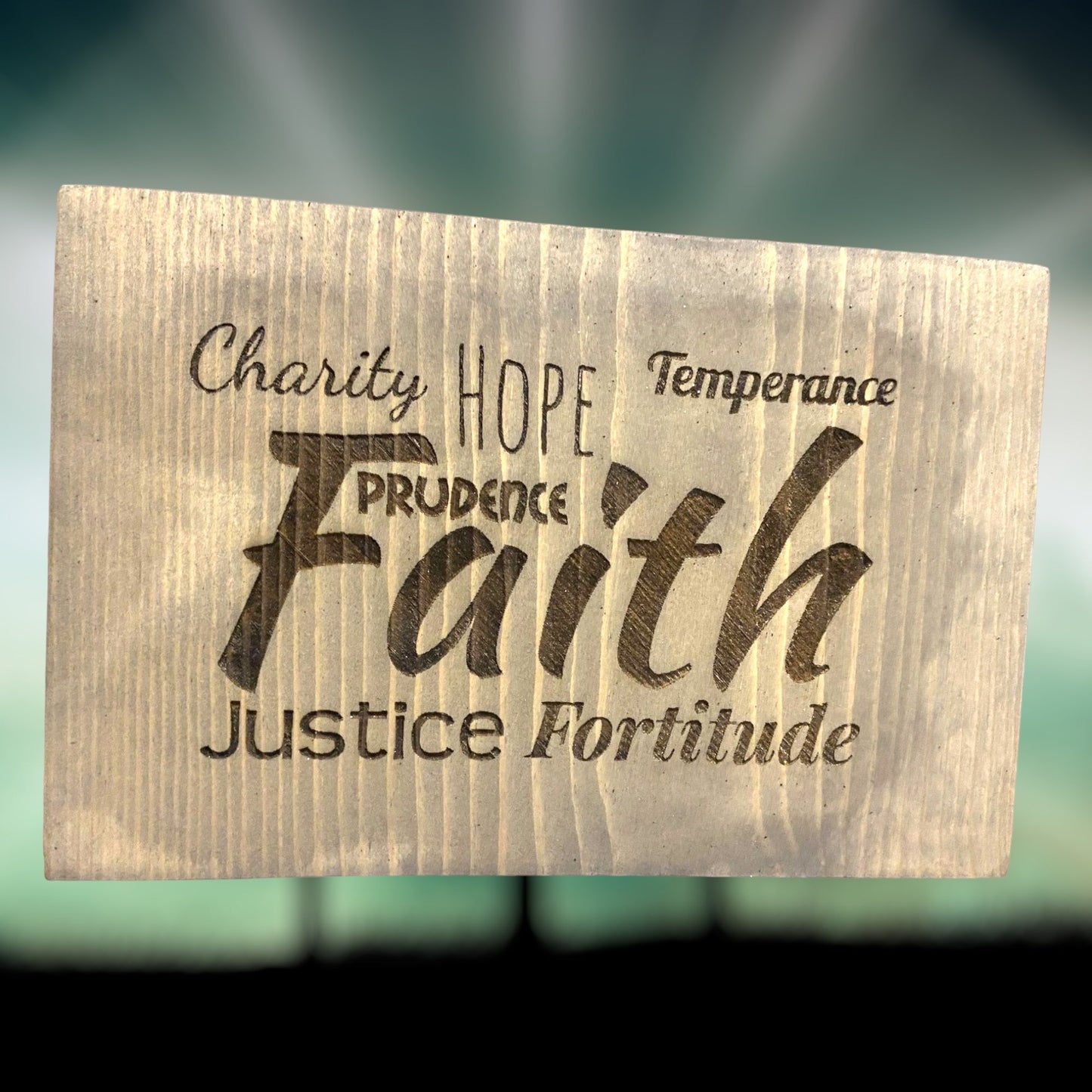 "Engraved Message On Wood" Custom Sign Signs Weaver Custom Engravings