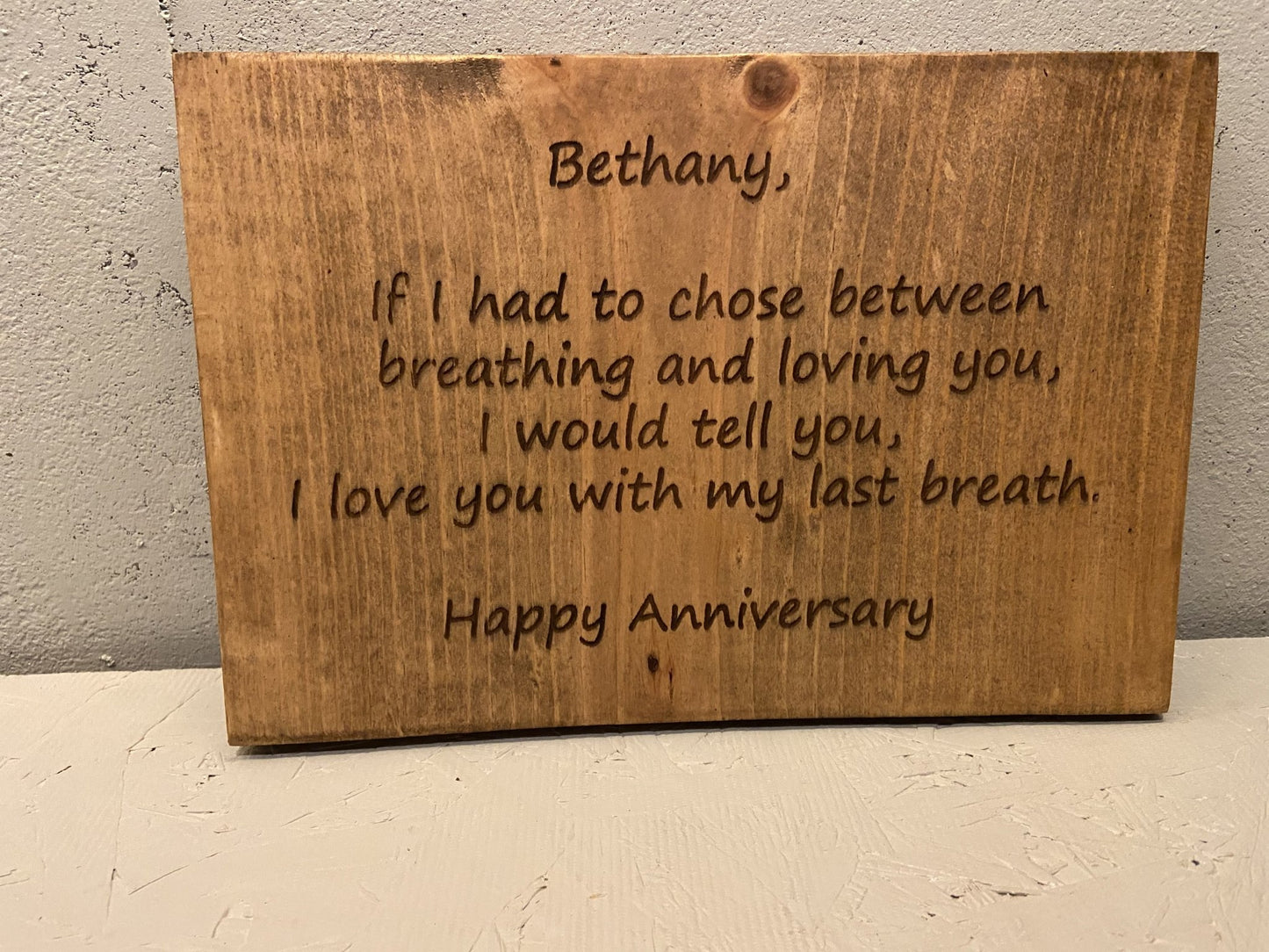 "Poetic Words" Custom Wood Sign Signs Weaver Custom Engravings