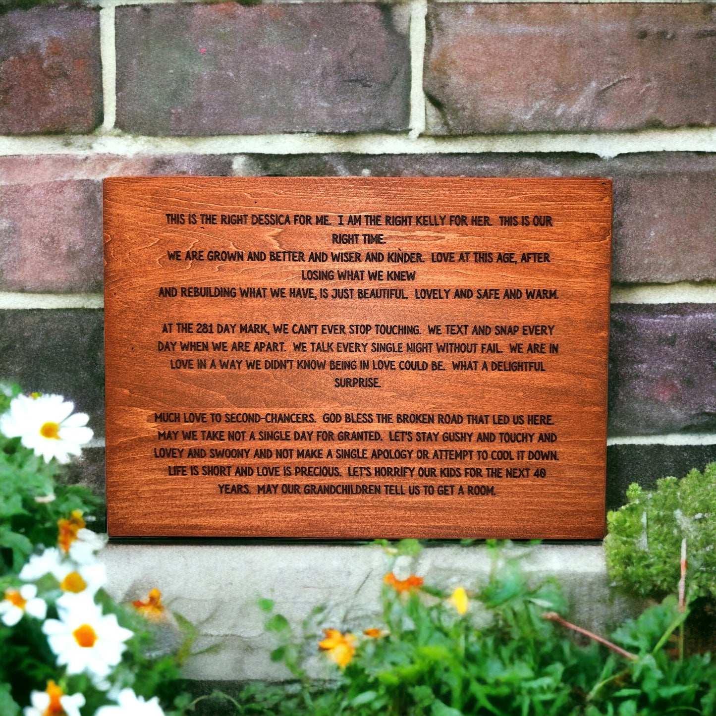 "Express Your Love" Custom Wood Sign Signs Weaver Custom Engravings