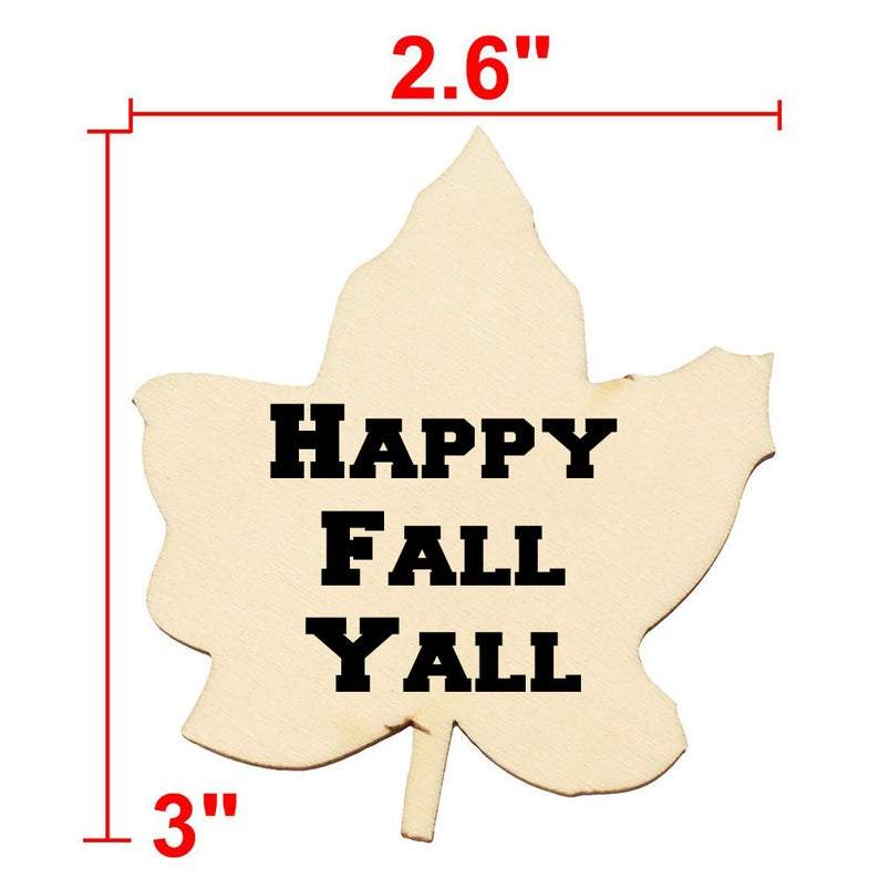 Fall Leaf Wood Pieces Weaver Custom Engravings