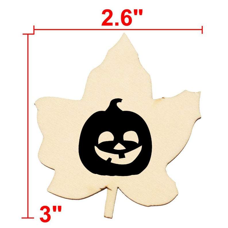 Fall Leaf Wood Pieces Weaver Custom Engravings