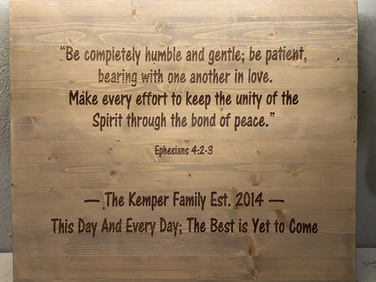 "Humble & Gentle" Customized Wood Sign Signs Weaver Custom Engravings Default Title