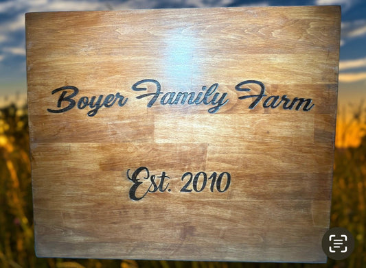 Family Farm Customized Sign With Established Date Signs Weaver Custom Engravings