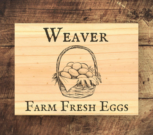 Farm Fresh Eggs Custom Sign Signs Weaver Custom Engravings