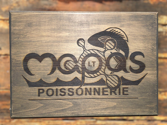 "Fish Theme" Custom Sign Signs Weaver Custom Engravings