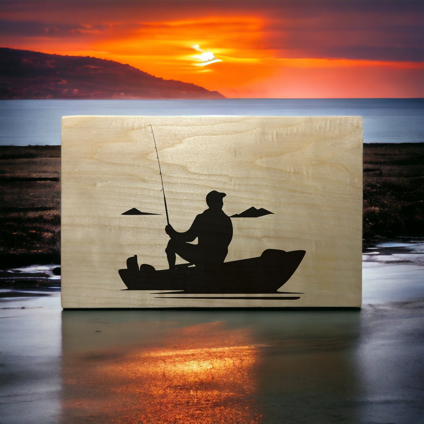 "Fishing Paradise" Custom Sign Signs Weaver Custom Engravings