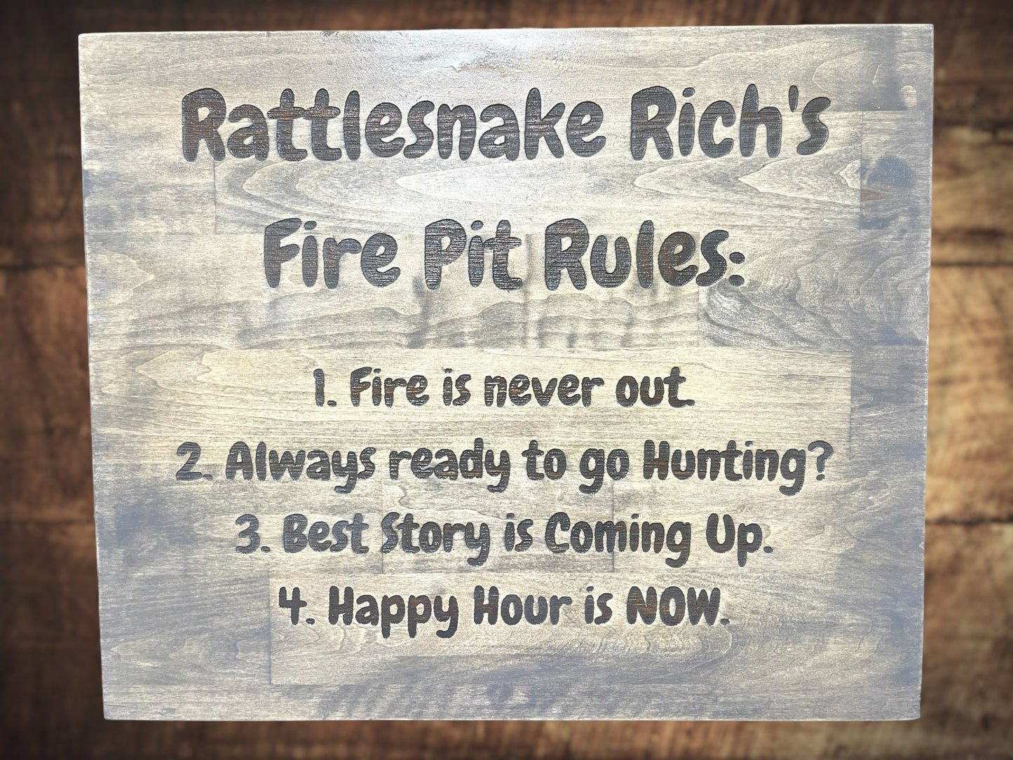 Funny Fire Pit Sign Signs Weaver Custom Engravings