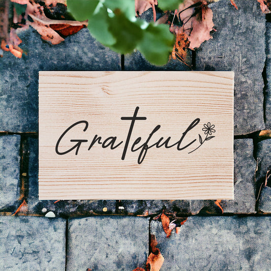 "Grateful Christian" Custom Wood Sign Signs Weaver Custom Engravings   