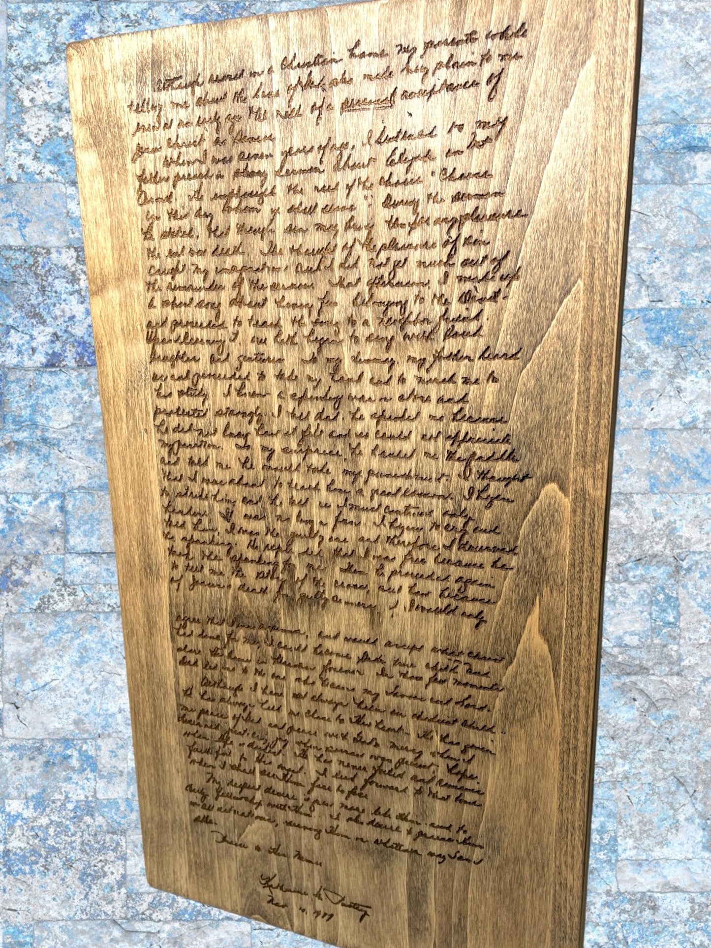 Handwritten Custom Wood Sign Signs Weaver Custom Engravings