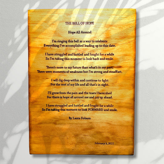 "Hope Poem" Custom Sign Signs Weaver Custom Engravings Default Title