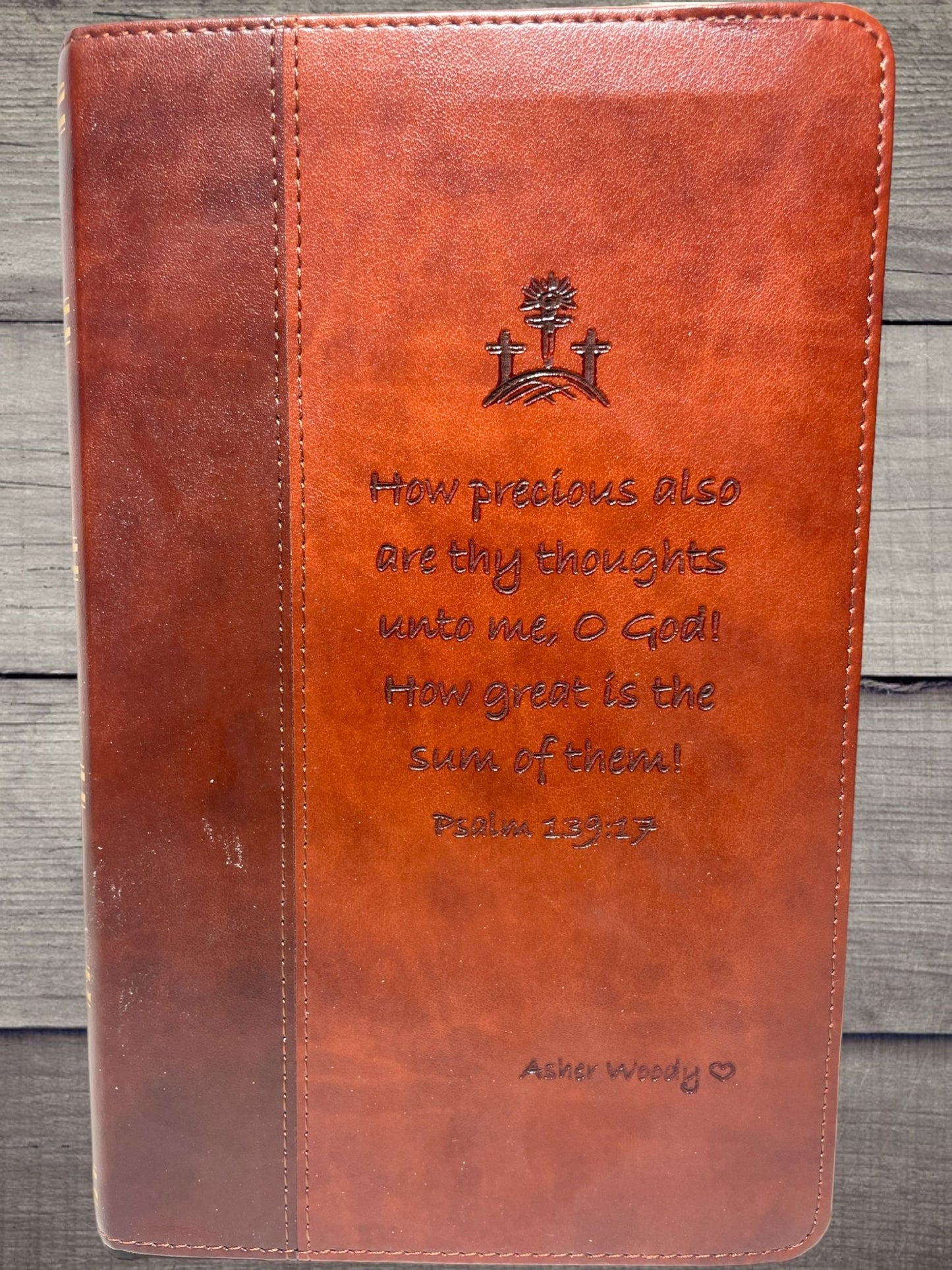 "How Precious" Custom Bible Weaver Custom Engravings