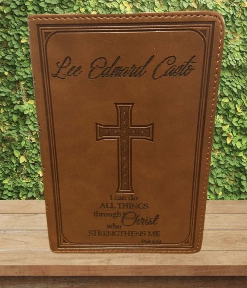 "I Can Do All Things Through Christ" KJV Bible bible Weaver Custom Engravings