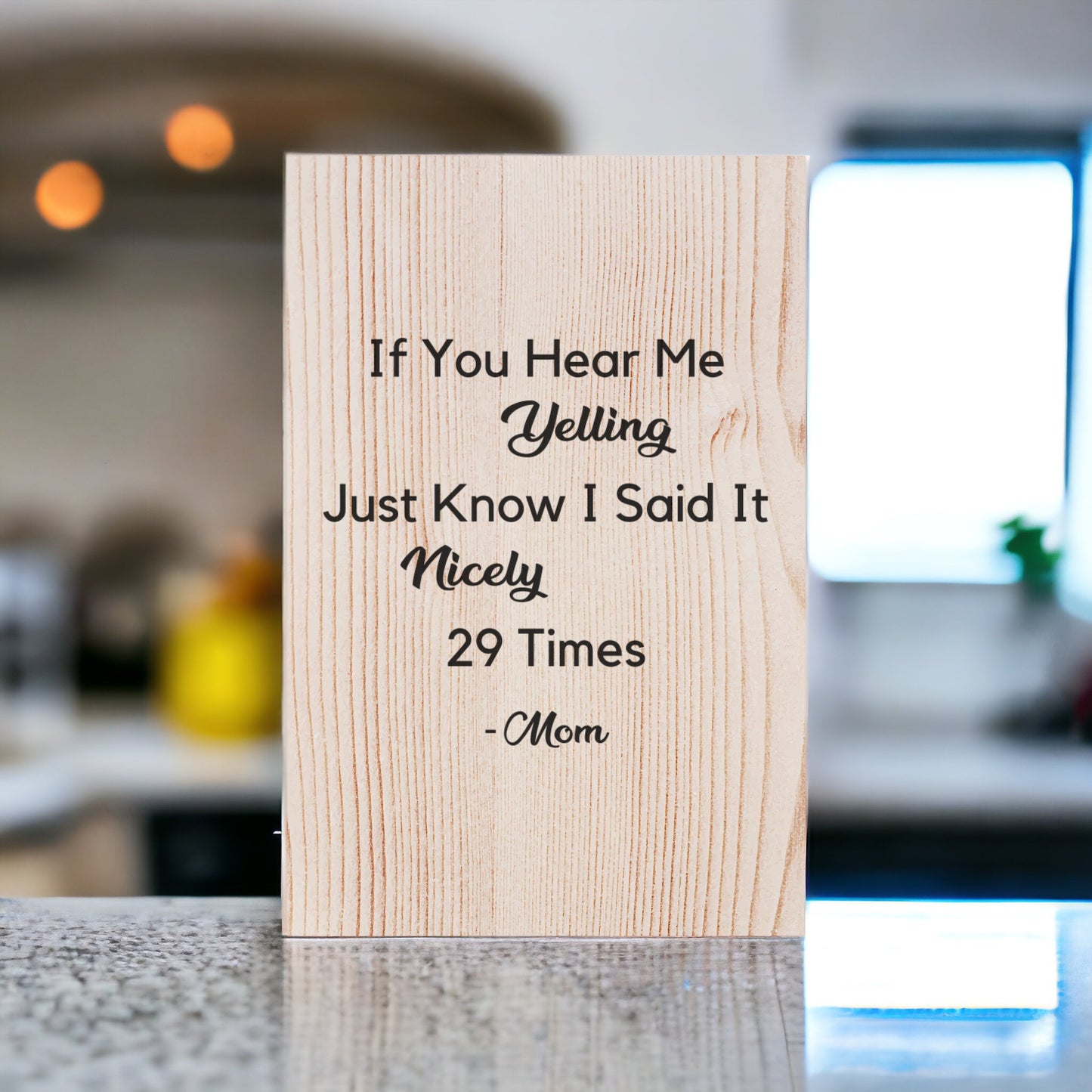 If You Hear Me Yelling: Custom Wood Sign - Weaver Custom Engravings