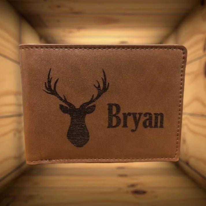 630laser Personalized Leather Wallet