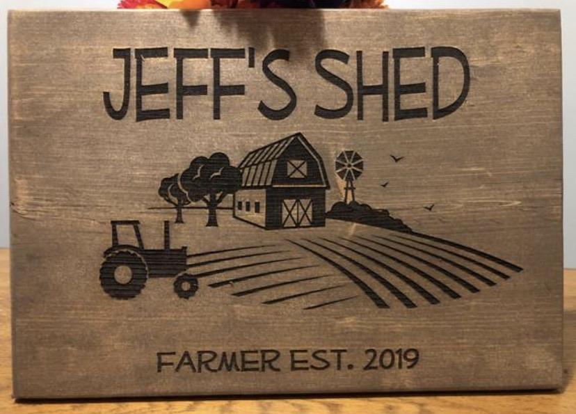 Man Cave Wood Sign - Custom Business Sign Signs Weaver Custom Engravings