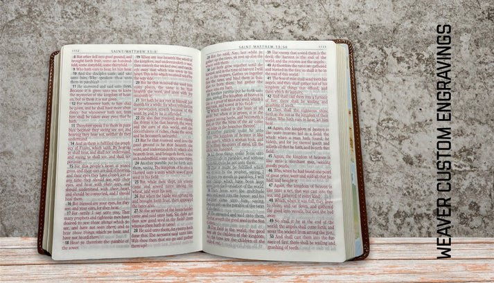 "Personalized With Name" KJV Bible bible Weaver Custom Engravings