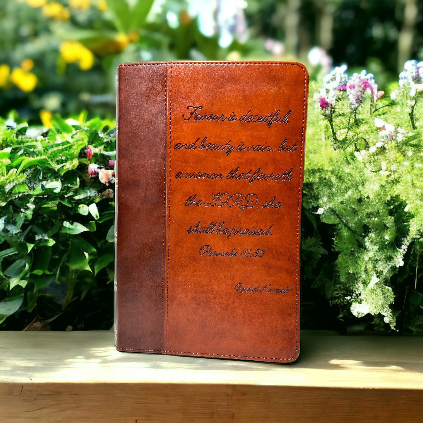 "Proverbs 31:30" KJV Bible bible Weaver Custom Engravings
