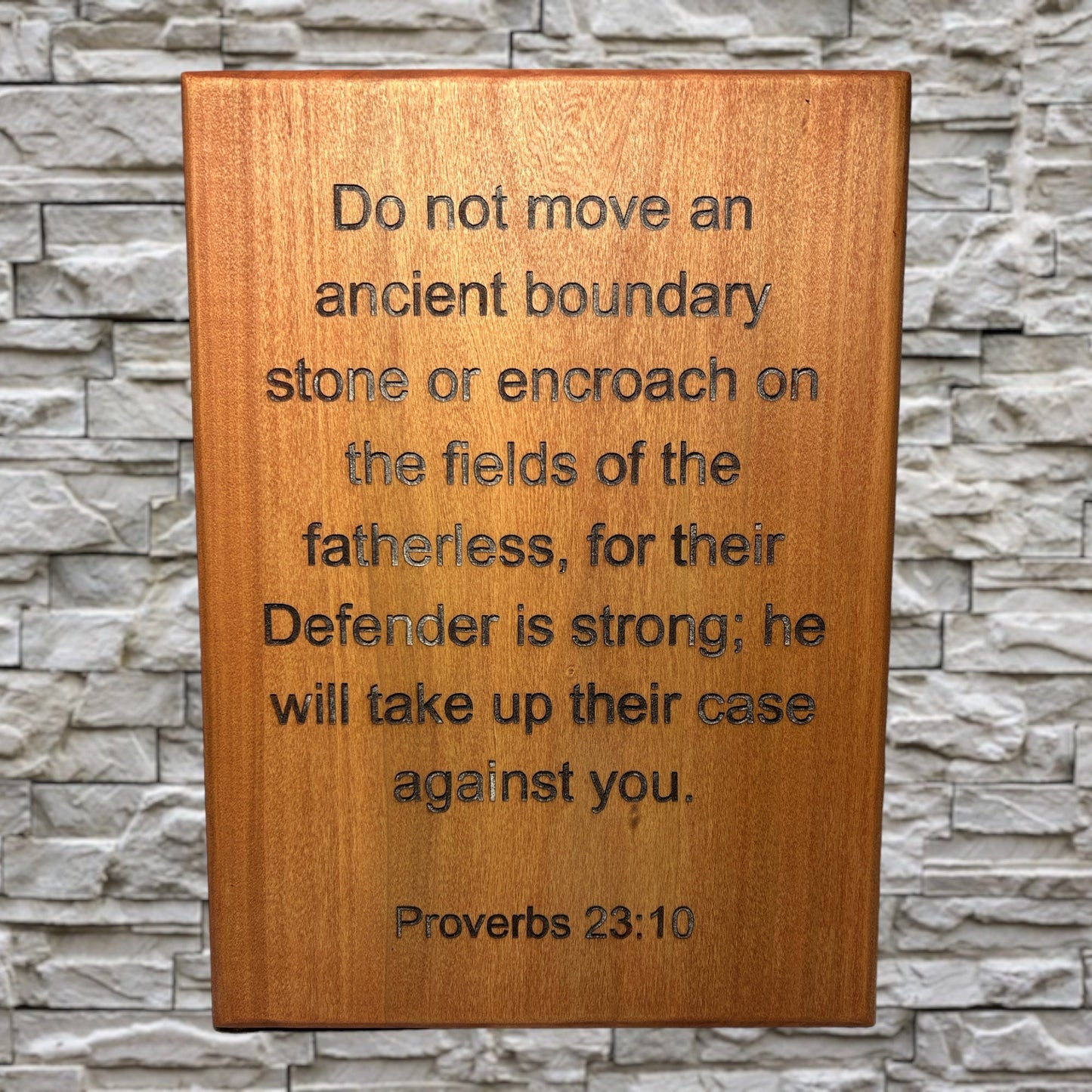 "Proverbs" Custom Sign Signs Weaver Custom Engravings
