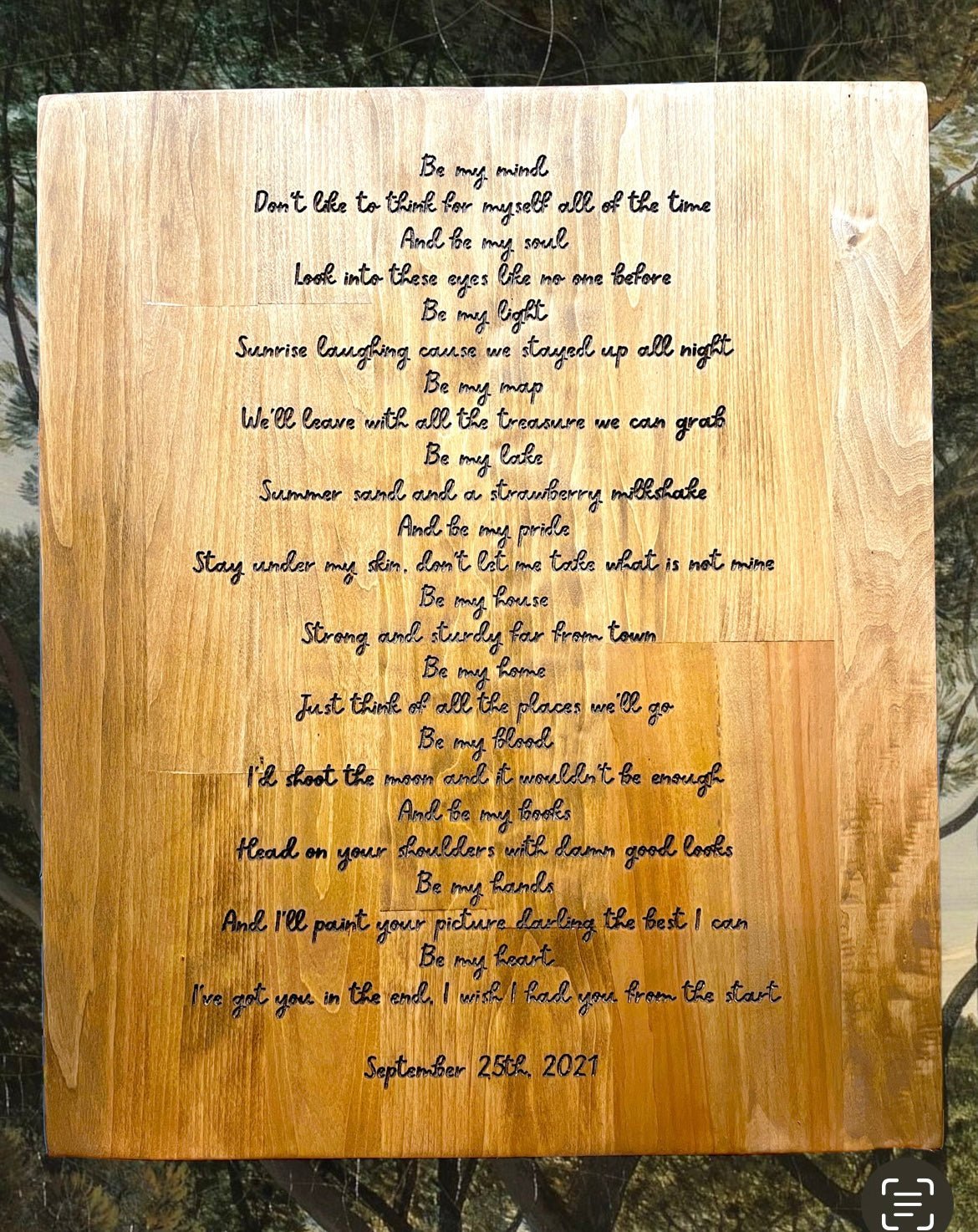 "Relaxing Poem" Custom Sign Signs Weaver Custom Engravings