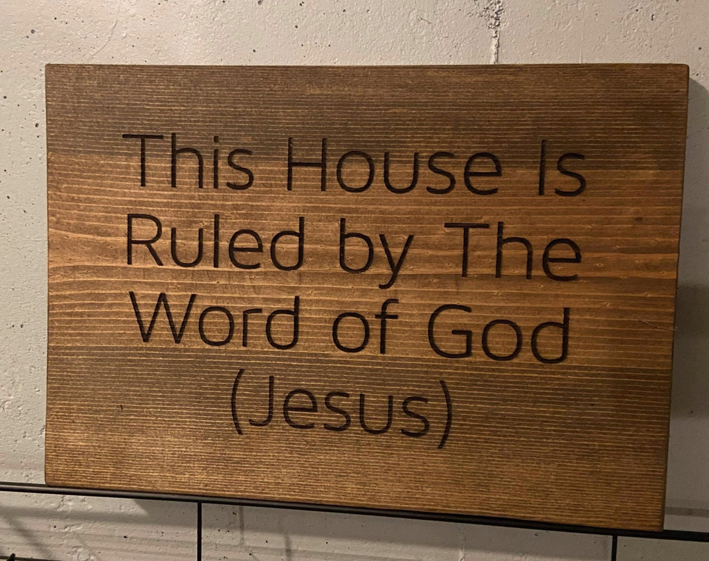 "God Is With You" Custom Sign Signs Weaver Custom Engravings