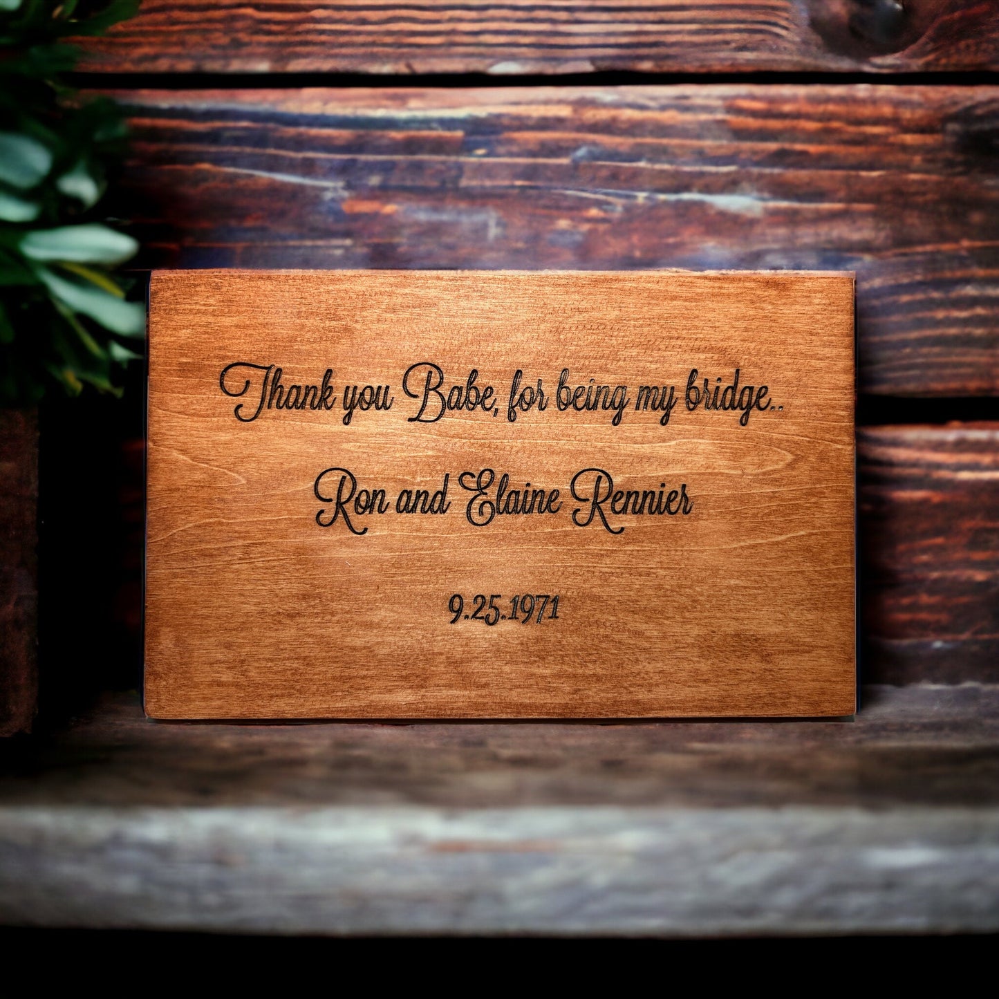"Thank You Babe" Custom Sign Signs Weaver Custom Engravings